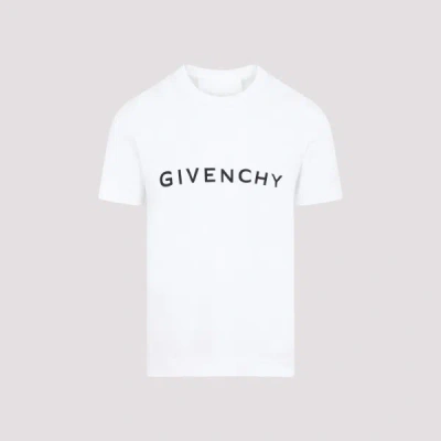 Givenchy Cotton Logo T-shirt M In  White