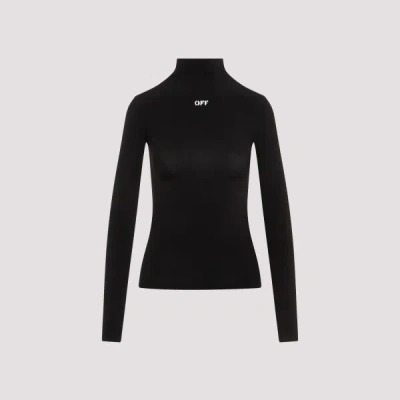 Off-white Off Stamp Sec Skin Sweater In  Black Whit