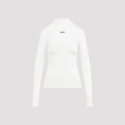 Off-white Off Stamp Sec Skin Sweater In  White Black