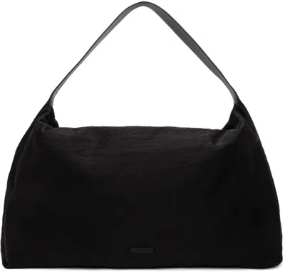 Fear Of God Leather-trimmed Shell Tote Bag In Black
