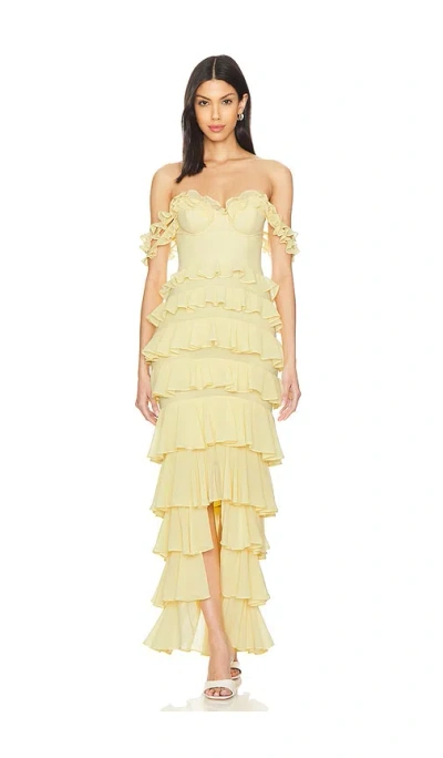 Majorelle Abendkleid Avalee In Yellow