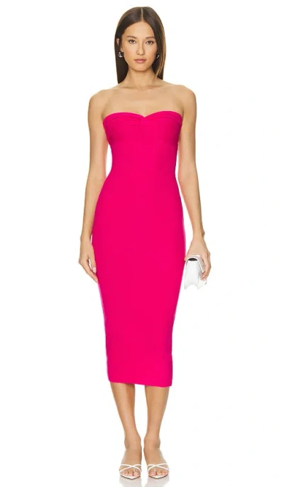 Superdown Kleid Elisha Strapless In Pink