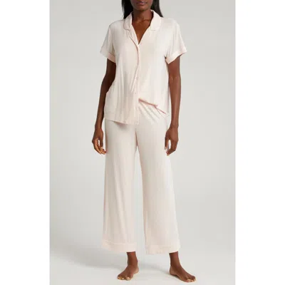 Nordstrom Moonlight Eco Crop Pajamas In Pink Peony Bud