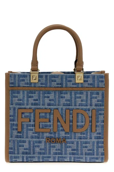 Fendi Women ' Sunshine Small' Shopping Bag In Blue