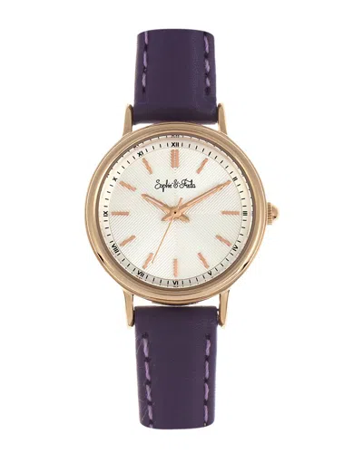 Sophie And Freda Berlin Quartz Silver Dial Ladies Watch Sf4805 In Pink/purple/silver Tone/rose Gold Tone/gold Tone