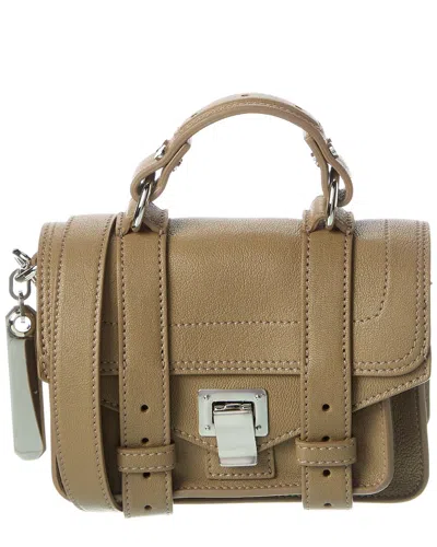 Proenza Schouler Ps1 Micro Leather Shoulder Bag In Beige