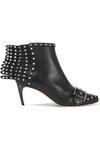 ALEXANDER MCQUEEN STUDDED LEATHER ANKLE BOOTS