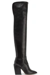 PETAR PETROV SHIRIN STUDDED LEATHER OVER-THE-KNEE BOOTS