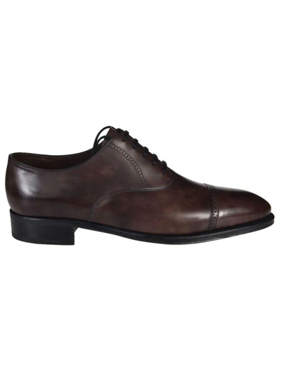 John Lobb Philip Ii Oxford Shoes In Brown