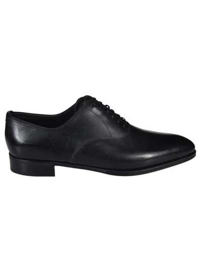 John Lobb Prestige Becketts Leather Oxford Shoes In Black
