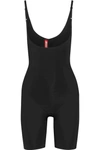 Spanx Thinstincts Targeted Open-bust Bodysuit Shaper In Black