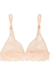 STELLA MCCARTNEY SOPHIE SURPRISING STRETCH-LACE AND MESH SOFT-CUP BRA