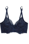 L'AGENT LEOLA STRETCH-LACE UNDERWIRED SOFT-CUP BRA