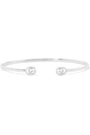 GUCCI 18-karat white gold diamond cuff