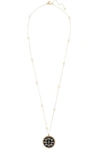 GUCCI ICON 18-KARAT GOLD AND ENAMEL NECKLACE