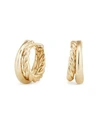 DAVID YURMAN Pure Form Hoop Earrings in 18K Gold/1"