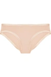 ERES PARADIS AURORE SATIN-TRIMMED STRETCH-COTTON BRIEFS