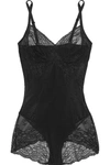 SPANX SPOTLIGHT LACE-PANELED STRETCH-MESH BODYSUIT