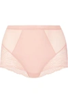SPANX SPOTLIGHT STRETCH-TULLE AND LACE BRIEFS