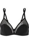 ERES LUMIÈRE INTIME TULLE-PANELED STRETCH-JERSEY SOFT-CUP BRA