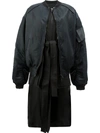 JUUNJ long layered bomber jacket,DRYCLEANONLY