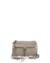 Rebecca Minkoff Mini Mac Nubuck Convertible Crossbody Bag - Grey In Gray/gunmetal