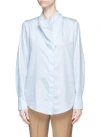 STELLA MCCARTNEY 'Damiane' asymmetric cowl neck poplin shirt