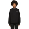 ETUDES STUDIO ETUDES BLACK MAYBE LOGO SWEATSHIRT