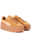 FENTY X PUMA CLEATED CREEPER SUEDE SNEAKERS,P00287556