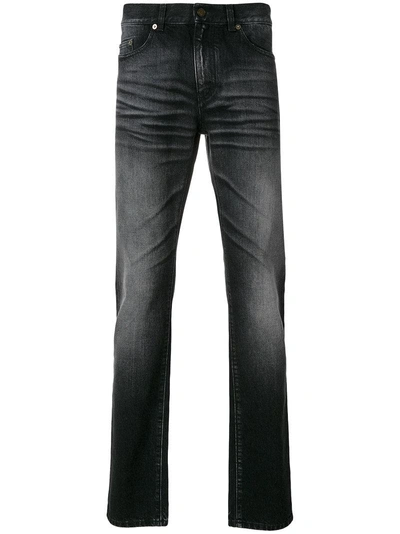 Saint Laurent Black 'université' Low-waisted Skinny Jeans