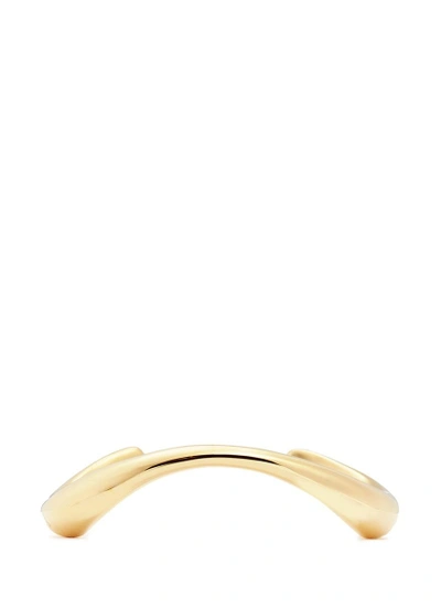 Charlotte Chesnais 'turtle' Medium Wavy Cuff In Metallic