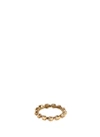 DELFINA DELETTREZ Diamond 18k yellow gold skull ring