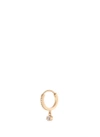 SOPHIE BILLE BRAHE 'Daisy Grand' diamond 18k yellow gold single hoop earring