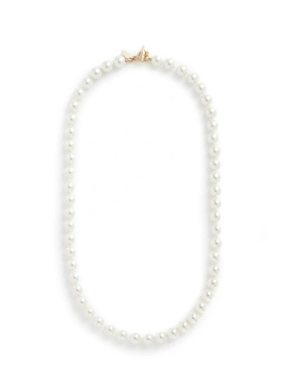 Kenneth Jay Lane Glass Pearl Strand Necklace
