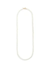 KENNETH JAY LANE Glass pearl strand long necklace