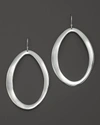 Ippolita Sterling Silver Scultura Large Wavy Oval Earrings