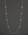 IPPOLITA STERLING SILVER ROCK CANDY MINI LOLLIPOP AND BALL NECKLACE IN TURQUOISE, 37,SN143TQ