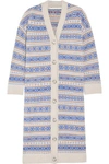 STELLA MCCARTNEY FAIR ISLE OVERSIZED WOOL CARDIGAN