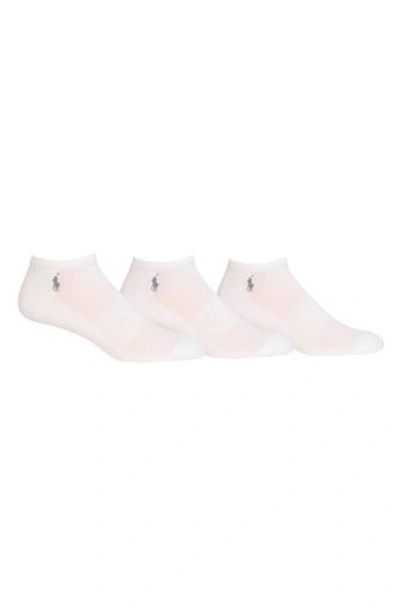 Polo Ralph Lauren Tech Low Cut Socks - Pack Of 3 In White