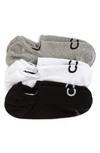 CALVIN KLEIN 3-PACK NO-SHOW SOCKS,CKM201LN62