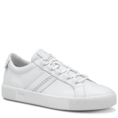 Tod's 牛皮运动鞋 In White