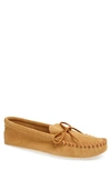 Minnetonka Men's Laced Softsole Moccasin Loafers In Tan