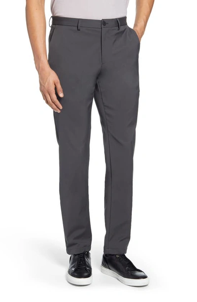 Theory Zaine Neoteric Slim Fit Pants In Dark Grey