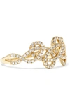 ANISSA KERMICHE TATOUAGE 9-KARAT GOLD DIAMOND RING