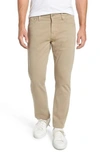 Ag Ives Extended-length Twill Pants - Extended Length In Khaki