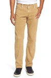 Ag 'graduate' Tailored Straight Leg Corduroy Pants In Sulfur Silica Sand