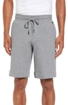 Hanro Night And Day Woven Check Shorts In Gray