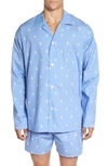 POLO RALPH LAUREN 'POLO PLAYER' EMBROIDERED PAJAMA TOP,L008ZQ