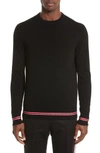 GIVENCHY ICONIC CANVAS TRIM SWEATER,17F7610515