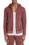ATM ANTHONY THOMAS MELILLO FRENCH TERRY FULL ZIP HOODIE,AM4800--FQ